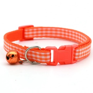 Produttore all'ingrosso <span class=keywords><strong>collare</strong></span> plaid per animali domestici multicolore riflettente <span class=keywords><strong>collare</strong></span> per gatti facile da staccare <span class=keywords><strong>collare</strong></span> a campana per gatti - Product Image 5