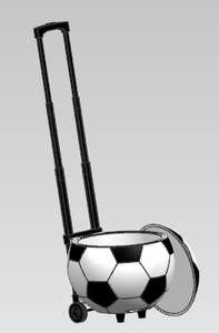 กล่องเก็บความเย็นสำหรับฟุตบอล พร้อมหูหิ้วและล้อ/รถเข็น - Product Image 2