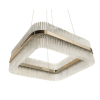 Luminaires de luxe pour salon, lampe suspendue moderne, lustres italiens pour hôtel, décoration intérieure, lustre en tube de verre