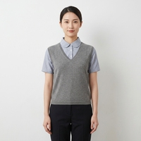 Yunwu  ODM & OEM  Pull en tricot et tissé à manches courtes de haute qualité, couleur unie, col rond, pour femmes, sur mesure