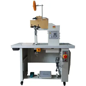 Máquina de prensado y división de bordes de encolado automático de artículos de cuero para zapatos