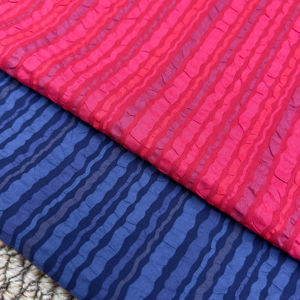 Tissu en coton froissé rayé 80 g/m² prérétréci, prêt à l'emploi, 50 pouces, sans repassage - Product Image 2