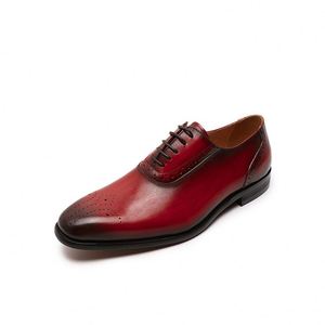 Chaussures de travail formelles en cuir véritable à lacets anti-odeurs pour hommes - Product Image 5