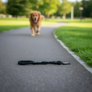 Yommy <b>Pet</b> <b>Leash</b> 45cm Black Soft Handle For Dogs Walking - Product Image 3