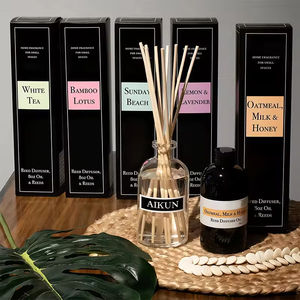 Aikun Elegant Gift Natural Long Lasting Fragrance Odor Eliminator Air Freshener <b>Reed</b> <b>Diffusers</b> Sets Home Office Glass DIY - Product Image 2