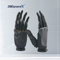 Main robotique agilisée ZBDynamiX, répétabilité de 0,05 mm, 5 doigts pour manipulateur, manutention de matériaux, robot humanoïde