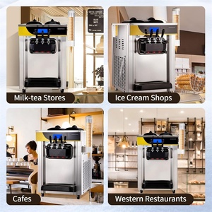 <span class=keywords><strong>Mini</strong></span> sorbetière dessus de table crème glacée molle 6 litres machine à crème glacée comptoir doux servir machine à crème glacée molle - Product Image 2