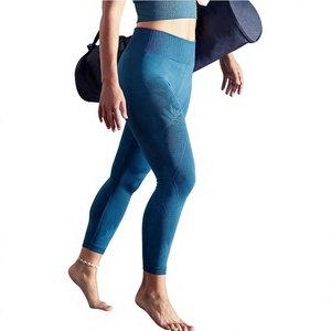 Leggings de sport et yoga taille haute élastiques push-up pour femmes XS-3XL, respirants, en polyester, élasthanne/nylon, patchwork, pour fitness et yoga - Product Image 1
