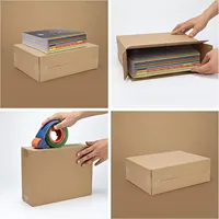 Boîte d'emballage en carton ondulé personnalisée pour l'expédition et l'envoi postal, idéale pour les petites entreprises
