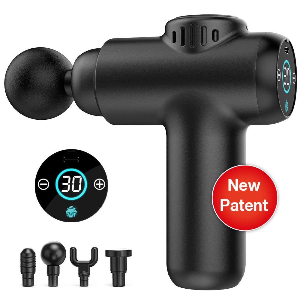 Black mini massage gun