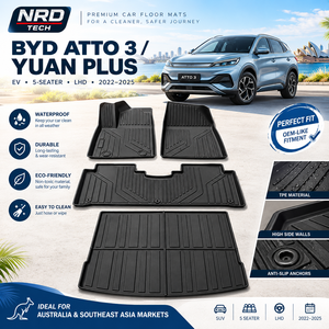 Alfombrillas de TPE para Auto, OEM, al por Mayor, para BYD Atto 3 EV, 5 Plazas, 2022-2026, Volante a la Izquierda, Impermeables, Fáciles de Limpiar, Ajuste 3D Personalizado - Product Image 1