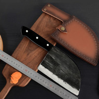 Dual-Purpose Roestvrijstalen Hakmes Huishoudelijke Scherpe Chinese Stijl Keuken Gereedschap Hout Handvat Voor Groenten Bot Hakken