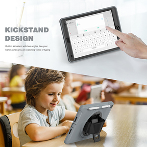 Per <span class=keywords><strong>Apple</strong></span> <span class=keywords><strong>iPad</strong></span> 10.2 9th 8th 2020 <span class=keywords><strong>2021</strong></span> 2019 custodia universale per Tablet con cinturino a mano 360 cavalletto pieghevole - Product Image 3