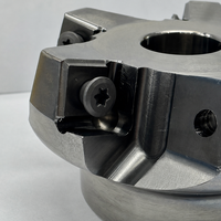 Haute efficacité 75 °   Fraiseuse à face FME75R CNC, porte-fraise à face indexable avec 8 lames de coupe pour SNMX1206