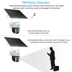 OEM 3MP 4G Solar panel IP PTZ Kamera V380 Pro Outdoor Wireless Security 4G Sim Karte Solar CCTV Kamera - Product Image 6