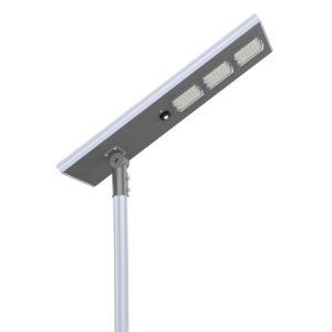100W ad alta luminosità tutto in uno lampione solare nuova lampada solare di lancio con sensori di movimento da 8 a 10m di installazione - Product Image 3