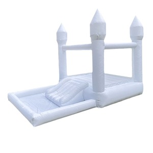 Castello Gonfiabile Bianco con Scivolo, <span class=keywords><strong>Casa</strong></span> Gonfiabile Commerciale per Matrimoni e Feste con Piscina di Palline e Scivolo - Product Image 6