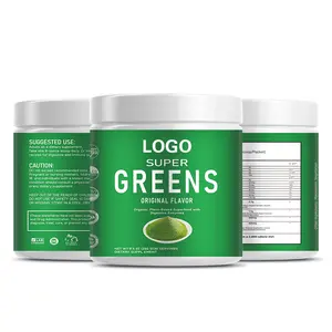 Vegan Juice Supplement Greens Blend Super food Grünes Energie getränk Super Greens Powder