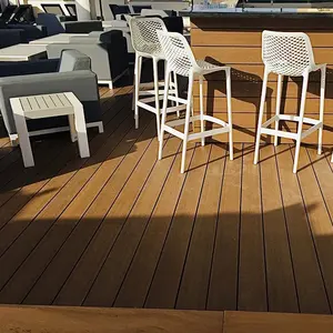 wpc composite wood flooring pollution free hidden fastener system and grove surface decking for outside wpc