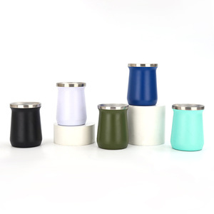Stainless Steel Tumbler 8oz Double Wall Vacuum Insulated Cup For Outdoor Travel Sports Office Use - Product Image 1