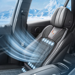 Ventilador de verano de seda helada de 12V, cojín fresco para asiento de coche para SUV, camión, masaje de soplado, ventilación, mejora de aire acondicionado - Product Image 4
