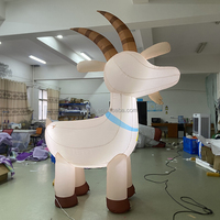 Chèvre gonflable géante, animaux de ferme gonflables, modèle de dessin animé, ballon pour décoration