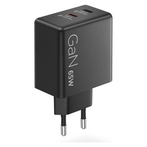 Lenovo GaN 65W USB <b>Type</b>-<b>C</b> <b>Charger</b> With <b>Cable</b> Black - Product Image 5