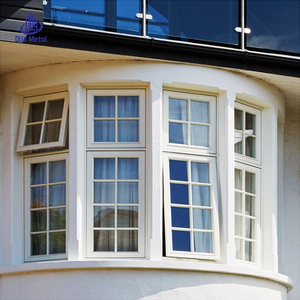 Ventana de <span class=keywords><strong>PVC</strong></span> Curva de Estilo Alemán, Doble Vidrio, Ventana de Arco Simple Insonorizada, Ventana Abatible de Vinilo UPVC Insonorizada - Product Image 4