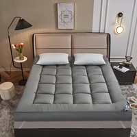Cubrecolchón King Size, Espuma Viscoelástica Acolchada y Gruesa, Superficie de Sueño Suave con Función Plegable