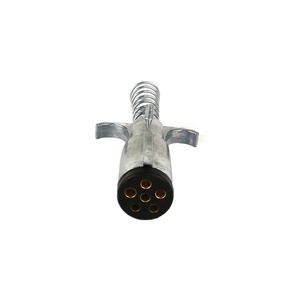 Connecteur de remorque à 6 voies, prise de remorque avec support de câble en métal, Type Us, USA, femelle - Product Image 2