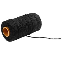 Vente en gros de corde en coton torsadée multicolores de 2 mm, corde tressée, cordon en macramé pour la décoration artisanale