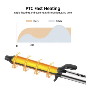 Fer à friser professionnel de haute qualité 450f degrés Fer à friser LCD en céramique Ondulateur de <span class=keywords><strong>cheveux</strong></span> <span class=keywords><strong>Meilleur</strong></span> fer à friser - Product Image 2