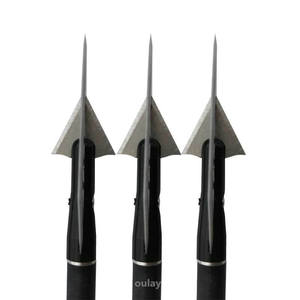 Tir à l'arc Arrow Breadheads Chasse Embouts à vis noirs Têtes de flèche HB 2 lames 145gr et 160gr Points de chasse en acier inoxydable HB - Product Image 6