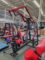 Équipement de fitness commercial certifié ISO9001, machine à squats à charge libre pour l'entraînement des hanches