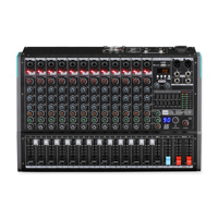 Profesyonel PA-4D 4 Kanallı Aktif Mikser 200W*2 Bluetooth'lu 99 DSP'li ve 7 Bantlı Grafik EQ'lu Aktif Miksaj Konsolu