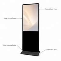 Pantalla LCD de Señalización Digital con Sistema Android Windows, Tótem Publicitario para Negocios, Reproductor Multimedia