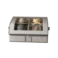 Sac de rangement pliable transparent moderne Amz Hot pour casquettes, en non-tissé réutilisable, pour casquettes de baseball et de cowboy, organiseur de casquettes pour placard