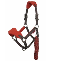 Équipement pour chevaux Colliers de tête équestre Halter pour chevaux Corde de plomb assortie avec quincaillerie durable