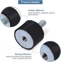 Anti-Vibrations-Gummilagerung Stoßdämpfer für Luftkompressoren Metall-Gummi-Stoßdämpfer Zylindrische Isolatorhalterungen