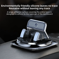 Compact 360 °   Support de voiture rotatif, prise en main facile, maintien stable, ABS PC résistant à la chaleur