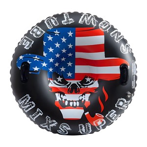 Inflatable PVC <b>Snow</b> <b>Tube</b> Heavy Duty for Sledding with Handles Children Outdoor Activity - Product Image 3