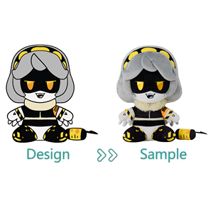 OEM ODM personalizzato lupo mascotte farcito animale peluche creatore del tuo Design peluche personalizzato personaggio Anime bambola di peluche - Product Image 2