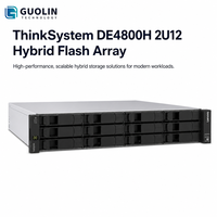 Lenovo ThinkSystem DE4800H 2U12 LFF, Sistema de Almacenamiento SAN Empresarial, Controlador Híbrido Flash Array Dual Activo