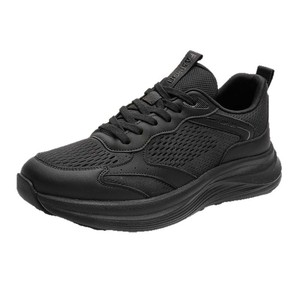 รองเท้าวิ่งของผู้ชายรองเท้ากีฬาตาข่ายระบายอากาศสีดำพื้นรองเท้ากลางพื้นรองเท้า EVA น้ำหนักเบาฤดูร้อน - Product Image 4