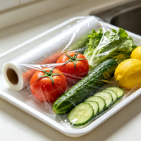 Film de protection pour fruits biodégradable de qualité supérieure, de qualité alimentaire, souple, avec spécifications personnalisées, emballage transparent
