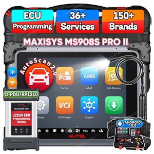 Lector de Códigos OBD2 Maxisys MS908S Pro II 12V, Herramienta de Diagnóstico para Automóviles con <span class=keywords><strong>Android</strong></span> 10 para BMW y Vehículos Universales - Product Image 1
