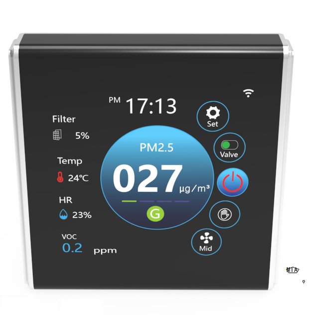 MIA Hrv Ventilation Controller Wifi Touch Screen Controller Heat Recovery Ventilation Hvac App Controller for Poject Office Use