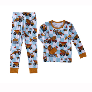 Personalizado 95% bambú 5% viscosa niños camisas <span class=keywords><strong>de</strong></span> manga larga pantalones Jogger dos piezas <span class=keywords><strong>pijamas</strong></span> conjuntos <span class=keywords><strong>pijamas</strong></span> <span class=keywords><strong>de</strong></span> bambú para niñas bebés - Product Image 1