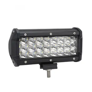 LED lampu mengemudi motor Jeep Wrangler, proyektor warna tunggal 7 inci 72W