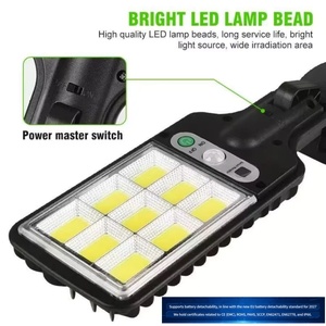 Lampu Taman Dinding <span class=keywords><strong>LED</strong></span> Tenaga Surya Tahan Air dan Debu IP65 Baterai Lithium Isi Ulang Baterai Dapat Dilepas Bersertifikasi RoHS CE 140 - Product Image 1